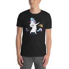 Dabbing Unicorn Rainbow Unicorns Funny Dab Dance Tee by Cre8tivez on Etsy Dabbing Unicorn, Dance Tee, Unicorn Funny, Unicorn Rainbow