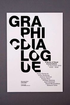 a poster with black and white type on it that says graphigologe, written in cursive font