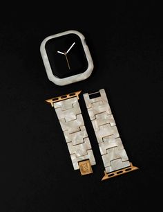 Designed with glossy marbleized acetate, protect your Apple Watch® from damage and keep it looking like new! This unique marble pattern is sure to dress up any look. This bumper comes in four different sizes: 40mm, 41mm, 44mm and 45mm. ** Band is not included Elegant Apple Watch Bands, Bracelets With Apple Watch, Florida Wardrobe, Best Apple Watch Bands, Style Apple Watch, Cute Apple Watch Bands, Jewelry Stack, Apple Watch Bands Fashion, Modern Bangle