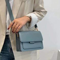 Duflet Women's Luxury Handbag | Ultrasellershoes.com – Ultra Seller Shoes Leather Crossbody Bags, Handbags And Purses, Dad Shoes, Crossbody Bags For Women, Crossbody Bag Women, Simple Bags, Types Of Bag, Stylish Bag, Blue Bags