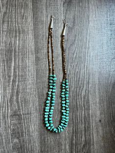 Handmade magnesite turquoise and heishi. 26 inches including clasp. Handmade Turquoise Heishi Beads Necklace, Adjustable Artisan Turquoise Heishi Beads Necklace, Adjustable Artisan Turquoise Necklace With Heishi Beads, Southwestern Beaded Turquoise Heishi Beads Necklace, Southwestern Beaded Turquoise Necklace With Heishi Beads, Adjustable Beaded Rustic Turquoise Necklace, Southwestern Turquoise Heishi Beads Jewelry, Rustic Turquoise Beaded Necklaces, Rustic Adjustable Turquoise Beaded Necklaces