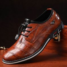 Category:Oxfords; Upper Materials:PU Leather; Lining Materials:PU; Season:Fall,Winter; Gender:Men's; Toe Shape:Round Toe; Outsole Materials:Rubber; Closure Type:Lace-up; Function:Comfortable,Breathable,Slip Resistant; Pattern:Solid Colored; Listing Date:08/19/2024 Business Lace-up Faux Leather Oxfords, Faux Leather Lace-up Oxfords For Business, Formal Faux Leather Oxfords With Flat Heel, Casual Pointed Toe Lace-up Faux Leather Shoes, Casual Faux Leather Lace-up Shoes With Pointed Toe, Faux Leather Business Shoes For Fall, Business Faux Leather Oxfords With Plain Toe, Plain Toe Faux Leather Oxfords For Business, Faux Leather Plain Toe Oxfords For Business