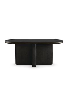 Oval Black Dining Table | Caracole Monty | Oroa.com Black Wood Dining Table, Black Dining Table, Top Drinks, Dining Interior, Black Dining, Oval Dining Table, Andrew Martin, Moving Furniture, Richmond Interiors