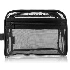 Clear nontoxic PVC quart-sized cosmetic zip bag Designed to easily see and access personal items Zipper closures with front mesh pocket for security Travel toiletry organizer measures 9 x 6 x 4 inches Stylish clear and black design ideal for a unisex gift Organizer can fit into small and large luggage cases SHANY is a member of PETA. Our products are cruelty free The SHANY Clear Toiletry and Makeup Bag and Organizer is a clear pouch with mesh outer pockets. Made from nontoxic PVC plastic, this makeup bag makes it easy for you to store and spot your belongings. Because the material is lightweight, this is an ideal travel compartment for beauty professionals, makeup novices, and constant jet setters. At 9.5 x 6 x 4 in., the cosmetics bag is light, quart-sized, and see-through to speed up air Clear Toiletry Bag, Clear Pouch, Clear Cosmetic Bag, Clear Makeup Bags, Large Luggage, Luggage Case, Plastic Mesh, Travel Tote Bag, Travel Organizer