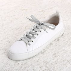 Shop Allegra K for Glitter Metallic Shiny Flat Sneakers Shoelace Strings you are looking for, get more women's Clothing Shoelaces for yourelf. Order now! Free Returns！ Metallic Flats, Flat Shoe, Flat Sneakers, Canvas Sneakers, Womens Clothing Sizes, White Sneaker, Fabric Color, Shoe Laces, Fitness Fashion