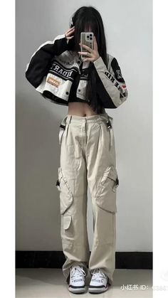 Korean Streetwear Fashion, Korean Streetwear, Asian Street Style, Baggy Pants, Mode Inspo, 가을 패션