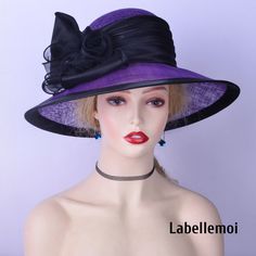 Large brim sinamay hat  Brim width:12cm Head size: 57cm also with elastic to adjust it to be smaller Ideal for wedding/party/races/church Every hat is well inspected before shipment,no return accepted,thanks for your supports. Womens Formal Dress, Sinamay Hats, Black Church, Church Hat, Wedding Hat, Elegant Hats, Kentucky Derby Hat, Dress Hat, Derby Hat