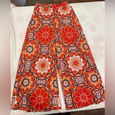 Temu Floral Print High Waist Pants - Side Zipper, Never Worn - Size Small - Too Big For My Daughter - Missed Return Window High Waist Pants, For My Daughter, Pants Color, Waist Pants, High Waisted Pants, My Daughter, Lady In Red, Side Zipper, To My Daughter