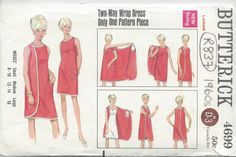 an old sewing pattern for a women's dress