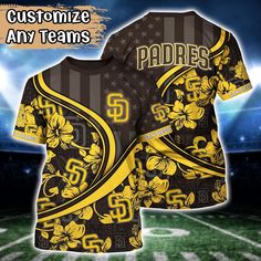 Customized MLB San Diego Padres 3D T-Shirt Aloha Grand Slam For Sports Enthusiasts The 3D T-Shirt is a fashion statement that goes beyond the ordinary. Using advanced printing technology, it brings designs to life with depth and vividness. Crafted from high-quality materials, it offers comfort and durability. The three-dimensional graphics create a captivating effect that?s perfect for casual wear or making a bold statement. More Product Products you may like: Product details: ? Premium polyeste Kings Hockey, San Diego Padres, Los Angeles Kings, Grand Slam, 3d T Shirts, Online Design, The Ordinary, Three Dimensional, Cool T Shirts