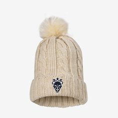 Made with soft yarn, this Utah Royals FC beanie is a cuffed design that helps keep you warm while cheering from the stands. Cozy Beige Beanie, Cozy Cream Beanie For Fall, Adjustable Beige Beanie For Winter, Cream Knitted Beanie For Winter, Adjustable Beige Cozy Beanie, Adjustable Cozy Beige Beanie, Winter Cream Knitted Beanie, Cozy Cream Knit Hats, Knitted Cream Beanie For Winter