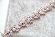 Rose gold Bridal bracelet, Bridal jewelry, Rose gold tennis bracelet, Cubic zirconia Wedding bracelet, Flower bracelet, Wedding jewelry by treasures570 on Etsy Luxury Rose Gold Tennis Bracelet For Wedding, Rose Gold Crystal Bracelet With Sparkling Stones For Wedding, Wedding Bracelet Flower, Flower Bracelet Wedding, Bridal Bracelets, Gold Bracelet Wedding, Rose Gold Wedding Jewelry, Gold Tennis Bracelet, Backdrops Necklace