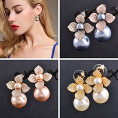 SPECIFICATIONS Style: Vintage Shape\pattern: Ball Sales Method: Retail And Wholesale Place of Origin: Zhejiang China (Mainland) Packing: Blue Velvet Bag Origin: Mainland China Occassion: Party,Wedding,Club,Ball,Anniversary,Engagement Model Number: ES334 Metals Type: Zinc alloy Material: CRYSTAL Keywords 4: earings korean syle Keywords 3: Pearl earrings Keywords 2: earring for women Keywords 1: Women fashion earrings Item type: Women fashion jewelry Item Type: Earrings Gender: Women Fine or Fashion: Fashion Earring Type: Stud Earrings Condition: 100% Brand New CN: Zhejiang Brand Name: SINLEERY Back Finding: Push-back Gray Drop Earrings For Party, Rose Gold Pearl Earrings For Party, Elegant Silver Flower Earrings For Party, Gray Pearl Jewelry For Party, Party Pearl White Flower Earrings With Pearl Drop, Flower-shaped Pearl Drop Earrings For Party, Party Pearl Drop Flower Earrings, Pearl White Flower Earrings With Pearl Drop For Party, Pearl White Flower-shaped Earrings For Party