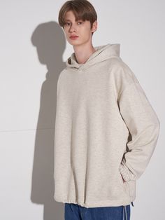 Editor's NotesV2’s hoodie gives casual and minimal look with oversized fit and adjustable drawstring in hem.- Hood detail- Oversized fit- Long sleeves- Adjustable drawstring in hemMeasurements(in.)1(M) / 2(L)- Shoulder: 24.0in. / 24.8in.- Chest: 26.0in. / 26.8in.- Armhole: 11.6in. / 11.8in.- Sleeve: 23.0in. / 23.6in.- Length: 28.5in. / 29.1in.*Model Info: 6’ Top 100 Bottom 28 Fitting Size 2(L)Composition & Care- 100% Cotton- Dry clean recommendedDesigner- by V2 Cotton Sweatshirt With Drawstring Hood And Drop Shoulder, Oversized Drawstring Sweatshirt For Spring, Oversized Spring Sweatshirt With Drawstring, Beige Hoodie Relaxed Fit For Everyday, Oversized Hoodie With Adjustable Hood For Loungewear, Oversized Sweatshirt With Double-lined Hood For Loungewear, Beige Relaxed Fit Hoodie For Everyday, Oversized Funnel Neck Hoodie, Oversized Winter Hoodie With Drawstring