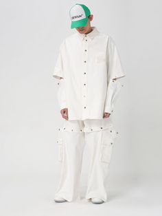 Find OFF-WHITE Shirt on Editorialist. Shirt OFF-WHITE Men color White White Shirt With Pockets For Spring, Oversized White Shirt With Pockets, White Modern Shirt With Relaxed Fit, Modern White Shirt For Spring, Modern White Button-up Shirt, Denim Two Piece, White Outfit For Men, White Embroidered Shirt, Off White Jeans