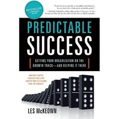 a book cover with dices on it and the title, predictableable success