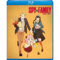 an anime poster with two people holding hands and the words spy x family on it