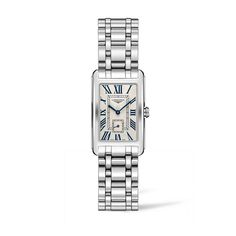 Since its inception, the Longines DolceVita collection has illustrated contemporary elegance of the Longines watchmaking brand worldwide. Inspired by the "Dolce Vita", it is an homage to the sweetness of life. Today, a new chapter in this collection opens with a unique interpretation featuring softened lines. These new variations will not fail to impress women who have made charm a way of life. Longines Dolce Vita, Watches Silver, Longines Watch, Gents Watches, Jewelry For Her, Ladies Watch, Stainless Steel Band, Swiss Watches, Stainless Steel Watch