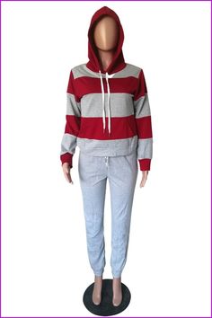 Material: made of polyester Color: Pink/Grey/Navy/Black And Yellow/Black And White Size Reference: Gray Long Sleeve Tracksuit For Fall, Gray Stretch Tracksuit With Long Sleeves, Fall Long Sleeve Gray Tracksuit, Gray Athleisure Tracksuit For Fall, Fall Gray Long Sleeve Tracksuit, Gray Hooded Casual Tracksuit, Casual Gray Hooded Tracksuit, Gray Long Sleeve Tracksuit For Leisure, Hooded Gray Tracksuit For Fall