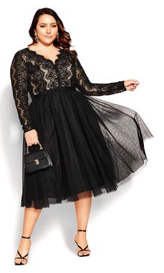 Rare Beauty Dress - black Tulle Overlay Skirt, Gaun Koktail, Plus Size Wedding Guest Dresses, City Chic Dresses, Fall Wedding Guest, Overlay Skirt, Fall Wedding Guest Dress, Rare Beauty, Beauty Dress