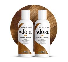 PRICES MAY VARY. Vibrant Color Quick and Easy to use Made in USA Free of Alcohol, Peroxide, and Ammonia Vegan and Curelty Free Adore Brown Hair Dye, Blond Locs, Honey Brown Hair Dye, Adore Semi Permanent Hair Color, Light Brown Hair Dye, Adore Hair Dye, Orange Hair Dye, Permanent Hair Dye Colors, Invisible Hair Extensions