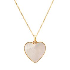 Double Sided Mother Of Pearl & Diamond Heart Necklace Luxury White Necklace For Valentine's Day, White Polished Mother Of Pearl Necklace, Fine Jewelry White Heart Charm Necklace, White Heart Charm Necklace In Fine Jewelry Style, White Fine Jewelry Heart Necklace With Charm, Luxury Heart Charm Necklace For Mother's Day, Luxury Double Heart Necklace, Luxury White Jewelry For Valentine's Day, Valentine's Day Mother Of Pearl Jewelry