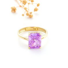 3ct Dark Amethyst Ring Gold 10K, 14K, 18K, Amethyst Gemstone Ring, Personalized Initial Engraving, February Birthstone Ring Amethyst  ♀ Personalized Initials/Date Engraving for free. Pls  write to personalization section below ♀ Gemstone: Amethyst Zirconia : 10mmx8.mm/0,40inchx0,32inch    ♀ Setting Type: Halo Setting ♀ Gemstone: 3ct Amethyst CZ  ♀ Weight: 3.1Gr/10K, 3.3Gr/14K, 3.6Gr/18K     ♀ Crafted: in 10K, in 14K and in 18KYellow Gold or White Gold with proper 10K, 14K and 18K stamp. ♀ Produc Gift Amethyst Ring With Vvs Clarity, Radiant Cut Purple Ring For Anniversary, Purple Radiant Cut Ring For Anniversary, Radiant Cut Purple Anniversary Ring, Purple Radiant Cut Anniversary Ring, Gold Cottagecore, Amethyst Ring Gold, Dark Amethyst, Gold Amethyst Ring