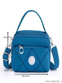 BagForLove - Versatile Waterproof Nylon Messenger Bag for Stylish Shopping | Lightweight & Trendy Ladies Handbag Product Description Color Blue Magnetic No Type Square Bag Strap Type Adjustable Pattern Type Geometric Style Funky Closure Type Zipper Features Multi-compartment Composition 100% Polyamide Care Instructions Do not wash Material Polyamide Details Pictures Similar Products h2 { text-align: center; } /* æ¢è¡ */ li{ white-space: normal; word-break: break-all; word-wrap: break-word; } .red-box { width: 100%; display: flex; flex-direction: row; flex-wrap: wrap; justify-content: center; } .red-box > div { width: 190px; height: 250px; margin: 10px; } .red-box > div > a > img { width: 190px; height: 250px; } .size-box { width: 100%; margin: auto; white-space: nowrap; } .table { border Blue Multifunctional Shoulder Bag With Zipper, Multifunctional Blue Shoulder Bag With Zipper, Multifunctional Blue Shoulder Bag With Zipper Closure, Multifunctional Blue Shoulder Bag With Cell Phone Pocket, Blue Nylon Rectangular Shoulder Bag, Blue Rectangular Nylon Shoulder Bag, Waterproof Nylon Bags, Nylon Mobile Phone Bag, Blue Nylon Shoulder Bag With Cell Phone Pocket