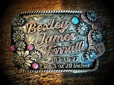 The Rowdy Rose specializes in the custom design of western belt buckles, jewelry, trophy awards and more. Customize any of our existing styles and add your own text, logo and unique flair for an item that you can find nowhere else on the market. All of our pieces are 100% hand-made and built to last a lifetime. Fill out the custom order form below to get started on your custom product design today! Custom Buckle Ideas, Wedding Belt Buckles, Artisan Engraved Belt Buckles For Gifts, Artisan Engraved Belt Buckles As Gift, Western Gift Ideas, Belt Buckle Jewelry, Floor Jacks, Custom Order Form, Custom Belt Buckles