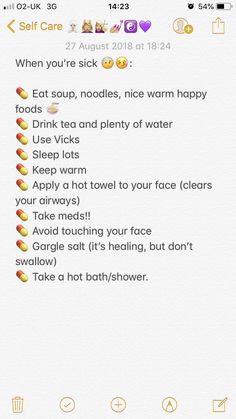 Sick Hacks, Sick Day Essentials, Sick Food, Sick Remedies, Susan Collins, Sick Day, How To Get Better, Teen Life Hacks, Happy Foods