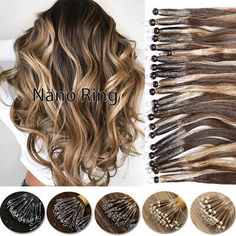 ad eBay - Russian Nano Ring Tip 100% Remy Human Hair Extensions Micro Loop Beads THICK 50G - Buy Now, click the link (eBay) Ponytail Wrap, Extensions Clip In, Real Human Hair Extensions, Remy Hair Extensions, 100 Remy Human Hair, Remy Human Hair Extensions, Hair Beads, Styling Products, Real Human Hair