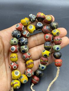 rare old ancient eye Gabri glass bead necklace beautiful multi colour 35 PCs Multicolor Amulet Beaded Necklace For Festivals, Multicolor Amulet Beaded Necklaces For Festivals, Multicolor Beaded Amulet Necklace For Festivals, Multicolor Amulet Beads For Gifts, Multicolor Round Beaded Amulet Necklace, Multicolor Amulet Beaded Necklace, Multicolor Round Amulet Style Beaded Necklaces, Multicolor Beaded Amulet Necklace, Multicolor Beaded Amulet Necklaces