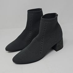 Eileen Fisher Honey Stretch Black Knit Ankle Bootie Women's Brand New Without Box Of Size Right Shoe 8 Left Size 7.5. You Have A Question Don't Hesitate To Ask. Ellen Fisher, Eileen Fisher Shoes, Ankle Bootie, Black Knit, Eileen Fisher, Ankle Booties, Women Brands, Bootie, Bootie Boots