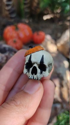 Halloween Costume Pumpkin, Wearable Sculpture, Real Skull, Pumpkin Skull, Pumpkin Hat, Gothic Accessories, Black Rope, Skull Jewelry, Skull Necklace