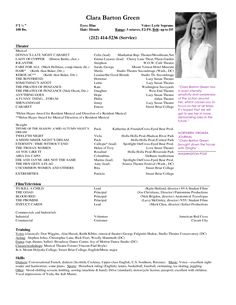 a resume for a young woman with no work on it, but she is in the middle