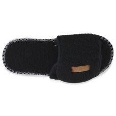 You won't want to take off these cozy scuff slippers from GaaHuu. SHOE FEATURES Easy slip on style Durable indoor/outdoor soleSHOE CONSTRUCTION Polyester berber upper & lining Memory foam-padded footbed Polyurethane outsoleFIT & SIZING GaaHuu Size ChartSHOE DETAILS Imported Machine wash, dry flat Peep toe Non-skid sole Hook-and-loop tape 0.375-in. platform Size: Small. Color: Grey. Gender: female. Age Group: adult. Black Slip-on Slippers For Indoor, Black Indoor Slip-on Slippers, Comfortable Slide Slippers With Rubber Sole, Comfortable Slippers With Rubber Sole, Comfortable Indoor Slides With Round Toe, Comfortable Round Toe Slides For Indoor Use, Comfortable Black Slippers For Leisure, Comfortable Black Slippers For Casual Wear, Black Flat Slippers With Textured Footbed