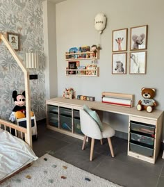 Kids Rooms Inspo Boy, Toddler Room Desk, Desk Toddler Room, Toddler Boy Bedroom Design, Playroom And Bedroom Combined, Trofast Kids Room, Toddler Room Layout, Simple Playroom Ideas, Preschooler Bedroom