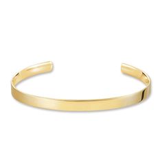 AR087 Narrow Engravable Cuff Bracelet Gold-THOMAS SABO-Swag Designer Jewelry Love Bridge, Cuff Bracelet Gold, Gold Bracelet Cuff, Gold Cuffs, Stacked Jewelry, Bracelet Cuff, Wrist Cuffs, Thomas Sabo, Gold Bar