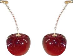 Elegant Cherry Colored Jewelry For Party, Elegant Cherry Drop Earrings, Cherry Color Dangle Earrings For Party, Cherry Dangle Earrings For Party, Party Cherry Earrings, Trendy Cherry-colored Earrings, Cherry Colored Earrings Gift, Trendy Cherry Dangle Earrings, Perfect Pair