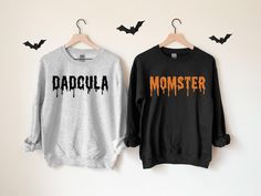 Matching Halloween, Couples Halloween, Family Halloween Costumes, Halloween Shirts, Family Halloween, Couple Halloween, Halloween Sweatshirt, Diy Shirt, Baby Halloween