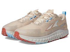 Altra Outroad - Men's Running Shoes : Tan : , Make your style vibrant and funky wearing Altra Outroad footwear. Textile and synthetic upper. Textile lining and insole. Slip on style. Lace-up closure. Round toe design. Pull tabs for easy wear. Padded collar and tongue for comfort. Removable insole. Brand logo on footbed. Synthetic outsole. Imported. Measurements: Weight: 10.41 oz Product measurements were taken using size 9, width D - Medium. Please note that measurements may vary by size. Mesh Sneakers With Gel Cushioning For Trail Running, Mesh Trail Running Shoes With Gel Cushioning, Mesh Running Shoes With Gel Cushioning For Trail, Mesh Running Shoes With Gel Cushioning For Trail Running, Nylon Running Shoes With Cushioned Footbed For Errands, Nylon Running Shoes With Round Toe, Low-top Nylon Running Shoes For Errands, Athleisure Nylon Running Shoes With Cushioned Footbed, Nylon Athleisure Running Shoes With Cushioned Footbed