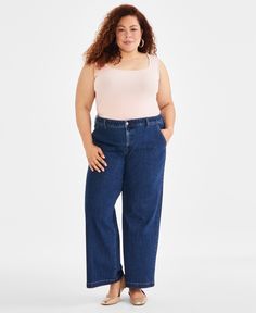 out of stock High Rise Jeans, Kiwi, Wide Leg, High Rise, Pick Up, In Store, Buy Online, Plus Size, Free Shipping