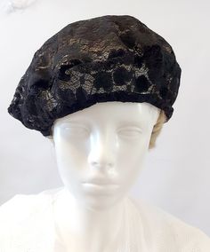 Black  lace   beret , soft   hat, warm hat,takes the artist  They are suitable for heads from 22 inches (56 cm) to 23 inches (58 cm). All items are custom made, if your head is bigger or smaller, please measure your head and send the measurements to my mailbox. Hat depth is 7 to 8 inches Wash at 30 degrees Black Spring Beret Cap, Spring Black Beret Cap, Adjustable Brimmed Elegant Beret, Black Flat Cap For Spring, Black Beanie For Party, Fitted Bonnet Cap For Spring, Fitted Beanie Bonnet For Spring, Black Flat Cap For Party, Black Slouchy Crochet Hat