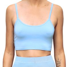 This cropped tank top features lightweight stretch knit material in solid light blue. Mix and match with our bell bottoms, kick flare pants, yoga shorts and scrunchies. Visit our shop to see all options! Garment Measurements: Length / Bust / Hemline S 7 / 14 / 11 M 7 / 15 / 12 L 7.5 / 16 / 13 XL 7.5 / 17 / 14 See more tops here: https://www.etsy.com/shop/DaisyDelSolDesigns?ref=seller-platform-mcnav&section_id=38093633 Red Cropped Hoodie, Kick Flare Pants, Black Crop Tee, Denim Corset Top, Black Corset Top, Boho Tie Dye, Solid Tank Tops, Dance Tops, Kick Flares