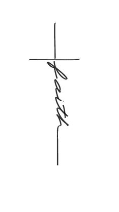 a cross with the word jesus written in cursive writing