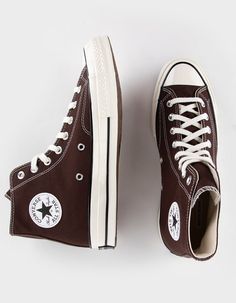 CONVERSE Chuck 70 High Top Shoes - HAZELNUT | Tillys Converse Platforms, Converse Chuck 70 High Top, Chuck 70 High Top, Chuck 70s, Brown Converse, Cute Converse, 1970s Design, Pretty Shoes Sneakers, Funky Shoes