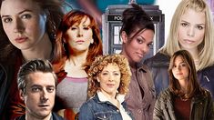 the cast of doctor who is in this collage with their name and images on them