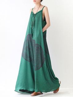 Sku CY-!88573 Material Polyester Style Loose , Wide Leg Feature Printed , Asymmetric Neckline Spaghetti-neck Occasion Urban , Vintage , Stylish Selection Seasons Summer Type Jumpsuits Color GREEN,BLUE Size FREE SIZE Please consult the size chart we provide for this item's measurements to help you decide which size to buy.Please note: There may be 1-3cm differ due to manual measurement.CMINCH Bust Length FREE SIZE 115 139 Casual Spring Jumpsuit With Asymmetrical Design, Spring Green V-neck Jumpsuits And Rompers, Green V-neck Jumpsuits And Rompers For Spring, Summer Asymmetrical Jumpsuits And Rompers, Asymmetrical Jumpsuits And Rompers For Summer, Green V-neck Casual Jumpsuits And Rompers, Casual Asymmetrical Jumpsuits And Rompers, Green V-neck Jumpsuit For Summer, Summer Green Jumpsuits With Spaghetti Straps