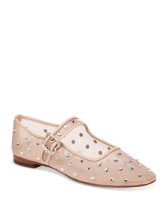 Sam Edelman Women's Michaela Square Toe Gem Embellished Mesh Mary Jane Shoes Sam Edelman Mary Jane, Mary Jane Flats Outfit, Pearl Shoes, Clear Shoes, Studded Shoes, Flats Outfit, Embellished Shoes, Rhinestone Flats, Inverted Triangle