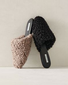 Meet the slides you'll reach for all season. A warm, sherpa upper meets a luxe, leather sole — for cozy bliss with an elevated feel. If you typically wear a half-size, size down for a more comfortable fit. Details + Design: Slip on. Closed toe. Material: 100% Recycled PolyesterImported | Sherpa Mules Haven Well Within Daily Routine Habits, Wellness Habits, Fancy Shoes, Daily Habits, Event Invitation, Women's Flats, Shoe Game, Daily Routine, Loafers For Women